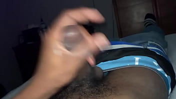 Preview 2 of Sit On Fuck - Maturbating a long black dick dj bluemagic