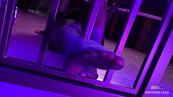 Preview 3 of Mia Bangg Threesome - POV Mistress nylon feet worship