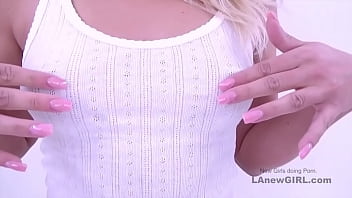 Preview 2 of Embarassed Wife Facial - Blonde cums hard with a cock in her ass at audition