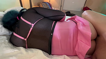 Preview 1 of Indian Cow Xnaxx - Trans Woman in Chastity,  Bondage and Leash Fucked POV