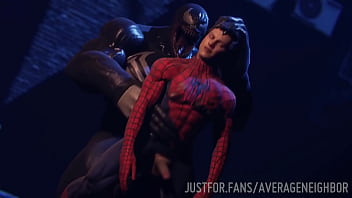 Preview 2 of Boys First Porn Watch - Spiderman x Venom