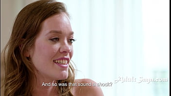 Preview 2 of Uk Lass Sex - Teen Invited To A Threesome By Her Stepmoms