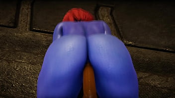 Preview 4 of Phone Nascosta Auto - Futa X Men - Mystique gets creampied by Storm - 3D Porn