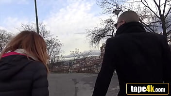Preview 2 of Www Xxx Kas Oniale Video - Red-haired Czech Beauty Likes Cuckolding Her Dumb Boyfriend for Money