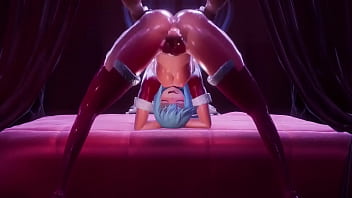 Preview 2 of Rugh Anal Sex - Christmas is late for Aqua
