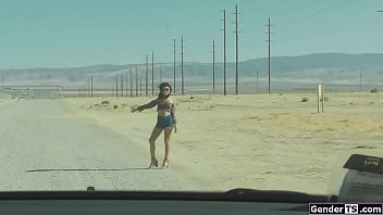 Preview 1 of Kareena Kapoor Xxxxxxxx - Perky tits tgirl Valentina Mia is rimmed