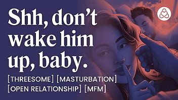 Preview 1 of Pakistani Wazirstan Xxx - Fucking my husband in the same bed as his best friend ends in a threesome [audio porn for women]