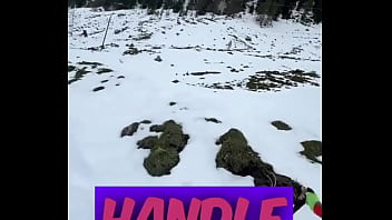 Preview 3 of Natural Boond - My first run in the snow! ️?️What&#039_s your favorite winter activity?#FirstSnow #Run #WinterVibes #ChillyAd...