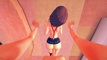 Preview 2 of Mommy Smoke - POV Le doy duro contra el piso a Miku Nakano