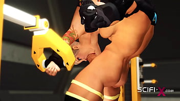 Preview 2 of Lesbisch Forced - Big tit girl in cuffs likes to fuck with sexy shemale in the prison