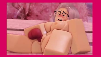 Preview 1 of Nerdy Russian Babe - roblox girl get fucked by dummy