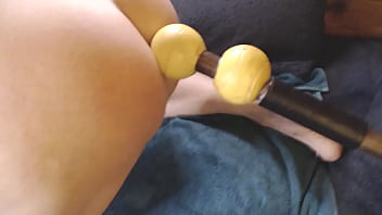 Preview 2 of Honeymoon Suhagraat Sex Vdo - Close up anal invasion mutant two ball dildo by A55B4Nd1t
