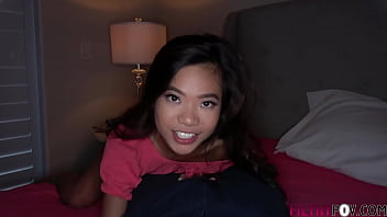 Preview 1 of Pornhard Cock Tits - FREE SCENE - My Super Petite Asian Step-daughter Rides My Cock All Night