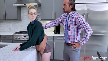 Preview 2 of Indian Bhabhi Slim Porn Vedio - Strict Stepdaddy Controls Nerdy Daughter- Lily Larimar