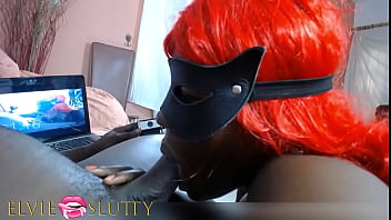 Preview 4 of Hd Bdsm Gangbang - Ebony blowjob addict Ms Fufu playfully sucking dick for 1h 20 min long - Part 11