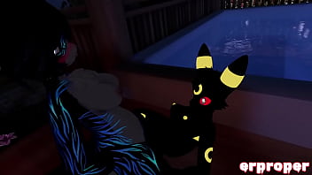 Preview 4 of Young Girl 18 Sg - Vrchat vulpix cuckhold with an umbreon and a furry