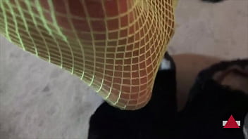 Preview 2 of Fuck Vidios - Worship my green fishnets feet