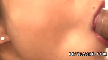 Preview 4 of Sasha Banks Fuckvideo Com - Misaki Tanemura went nasty with excitement upon watching two well-prepared dicks,  prepared to be fellated on,  in JAV XXX.