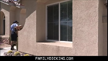 Preview 1 of Lesbian Kulit Putih - Jock Stepson Fucked By Mailman &amp_ Hunk Stepdad - Myles Landon,  Michael Boston,  Wesley Woods