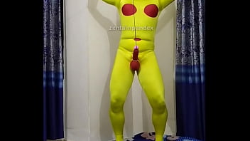 Preview 2 of Ffmm Tgp - Zentai bee string penis rope slave