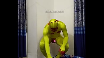 Preview 1 of Ffmm Tgp - Zentai bee string penis rope slave