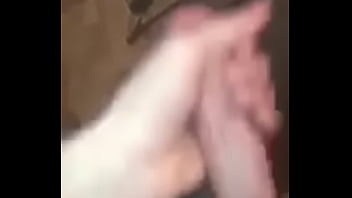 Preview 1 of Feet Spit Vomit Puke10 - Playing with dick