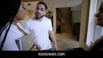 Preview 2 of Jawan Gf - RoughUse - Teen Introduces Her Stepdad to Her New Friend - Lina Flex,  Bella Jane