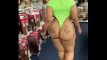 Preview 1 of New Dating Sucking - Big Booty Girl Shopping For Wig