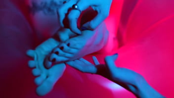 Preview 3 of Mqaouvnqd - Lesbian Threesome Loves to Tickle &amp_ Foot Worship
