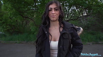 Preview 1 of Bit Teed Sex - Public Agent Sexy Colombian babe sucks and fucks in public place