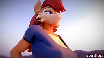 Preview 1 of Anal Cum Spun - Sally Acorn Flashes ANON