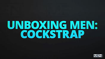 Preview 4 of Skinny Anal Interracial - Unboxing MEN: Cockstrap/ MEN / Sam Ledger,  Andre Stone