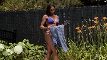 Preview 1 of New 3xxx Vedeo 2020 - Leilani Li Goes In The Pool In A Bikini And Heels To Seduce The Attractive Lifeguard Kenzo Alvarez - TRANS ANGELS