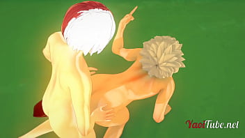 Preview 1 of Xnsjplfcf - Boku No Hero Yaoi Hentai 3D - Orgy Bakugou Katsuki is fucked by Todoroki Shoto while Deku (Midoriya Izuku)  is Fucked by Kaminari Denki. Anal Creampie Animation Gay