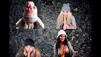 Preview 1 of Japan Shemale Cum Compilation - Four Girl Oral Grunge Party