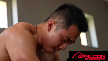Preview 4 of Roslyn Sanchez Nude Scenes - FalconStudios - Asian Jock Gets Fucked Good By The Pool Table