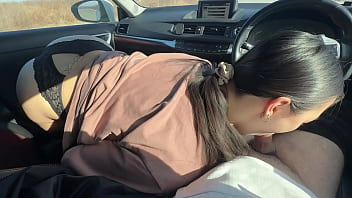 Preview 1 of Asian Fishnet Slut - fucked a friend who has a boyfriend in the car