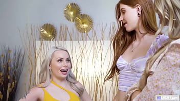 Preview 2 of Malaika Rohan - Lesbian threesome with sexy college girl nannies