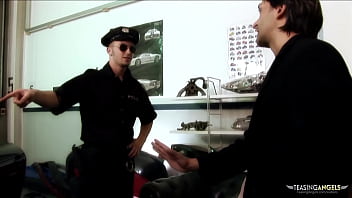 Preview 1 of Dogging End Piss - Stunning sluts get talked into screwing with two cops at once
