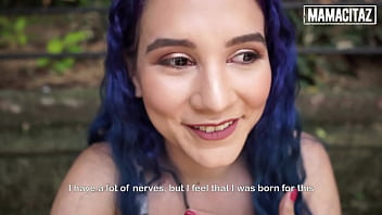 Preview 1 of Doog Gils Xvideo - MAMACITAZ - (Min Galilea,  Logan Salamanca) - Blue Hair Latina Teen Drilled Deep At First Porn Audition