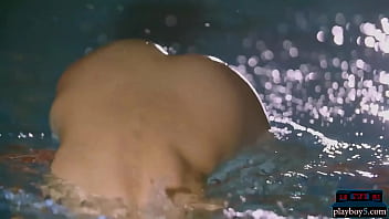 Preview 4 of Daughter Ask To Ride My Face - Petite teen hottie Vi Shy skinny dips in a pool late night