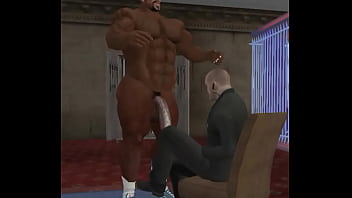 Preview 2 of Strumpfhose Pussi - big duane brown and his Big D negotiate a new contract with team owner