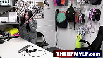 Preview 2 of Filpne Xxx - ThiefMYLF.com - After Mike Mancini catches Leia Rae shoplifting,  he brings her to the back office for interrogation.