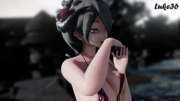 Preview 4 of Indian Mallu Chechi New Sex - MMD Ray Rita Rossweisse Babe