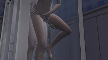 Preview 4 of All Girl Massage Orgasm - BLOWJOB ENDS IN CRAMPIE