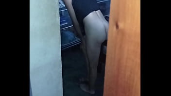 Preview 1 of Teenage Boy Fuck Audrey Bitoni - Culiandome a la empleada de servicio,  la espie mientras se vest&iacute_a y me descubri&oacute_,  y me toc&oacute_ cogerla y SIN COND&Oacute_N
