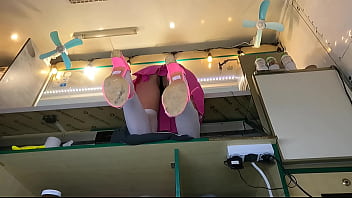 Preview 3 of Intimate Gay Hot Fucking - I love the way this sexy virgin presents her ass to the camera while talking to the customers
