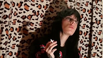 Preview 4 of Hd Hot Xxvide - Beth Kinky - Sexy goth domina smoking 2 pt1 HD