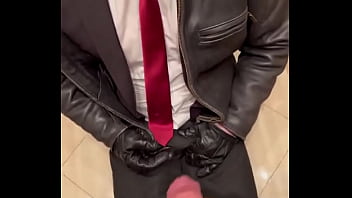Preview 1 of China Inches - #kinkySirius #menAtplay #suit #officesuit #office #leather #meninleather #leathe...