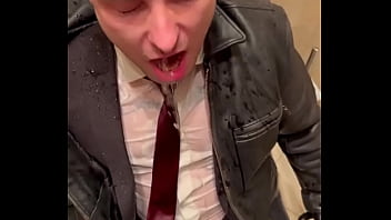 Preview 4 of China Inches - #kinkySirius #menAtplay #suit #officesuit #office #leather #meninleather #leathe...